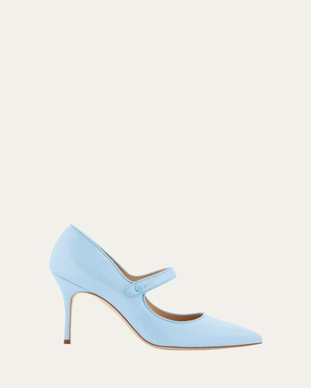 Fabio Patent Mary Jane Pumps